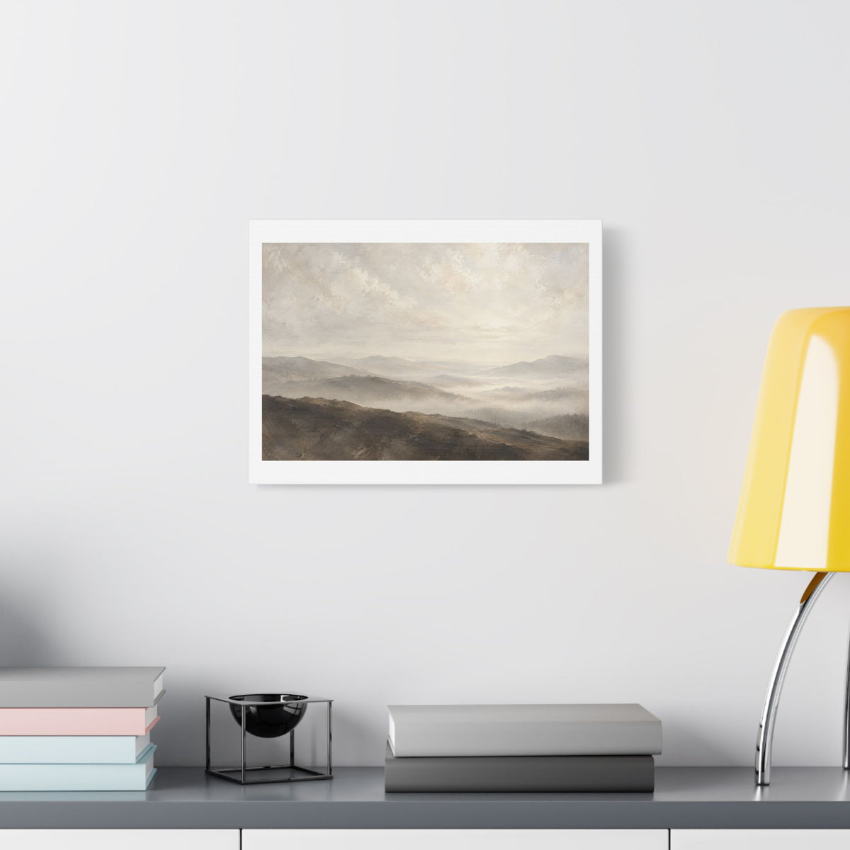 Veil of the Hills, Large Decor Art Print on Canvas