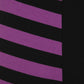 Banned Half Black-Half Stripes Leggings in Purple