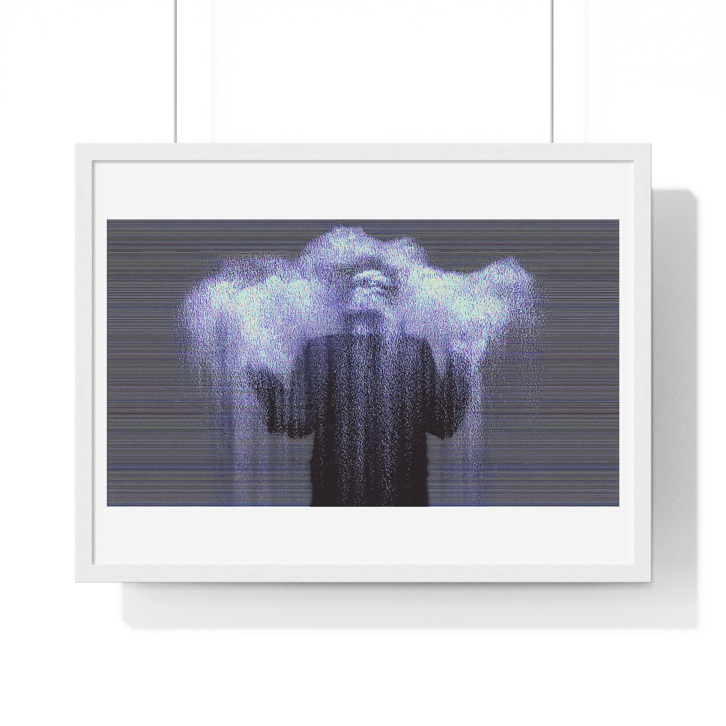 Man in the Energetic Realm, Abstract Art 'Designed by AI' Framed Print