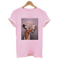 Art Girl Print Fashion T-Shirt