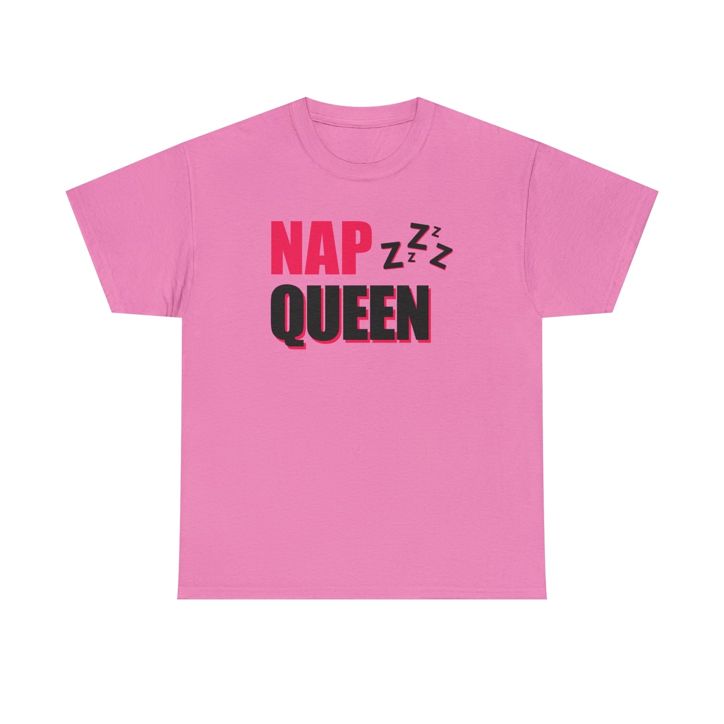 Nap Queen ヘビーコットン Tシャツ ユニセックス ワールドワイドサイズ 昼寝、睡眠、怠惰、休息