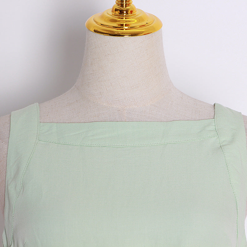 Vireous Everyday Elegant Sexy Condole Belt Dress