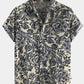 Men's Paisley Print Short Sleeve Shirt