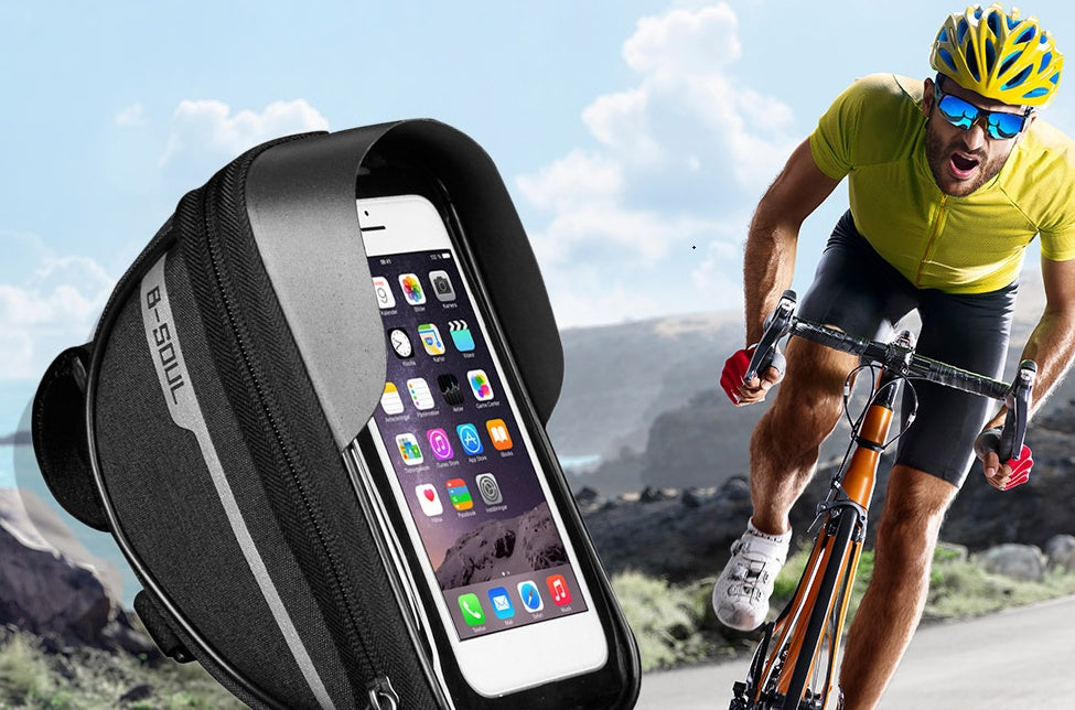 B-SOUL Bike Bag, Bicycle Smart Phone Holder, Mobile Phone Front Pocket