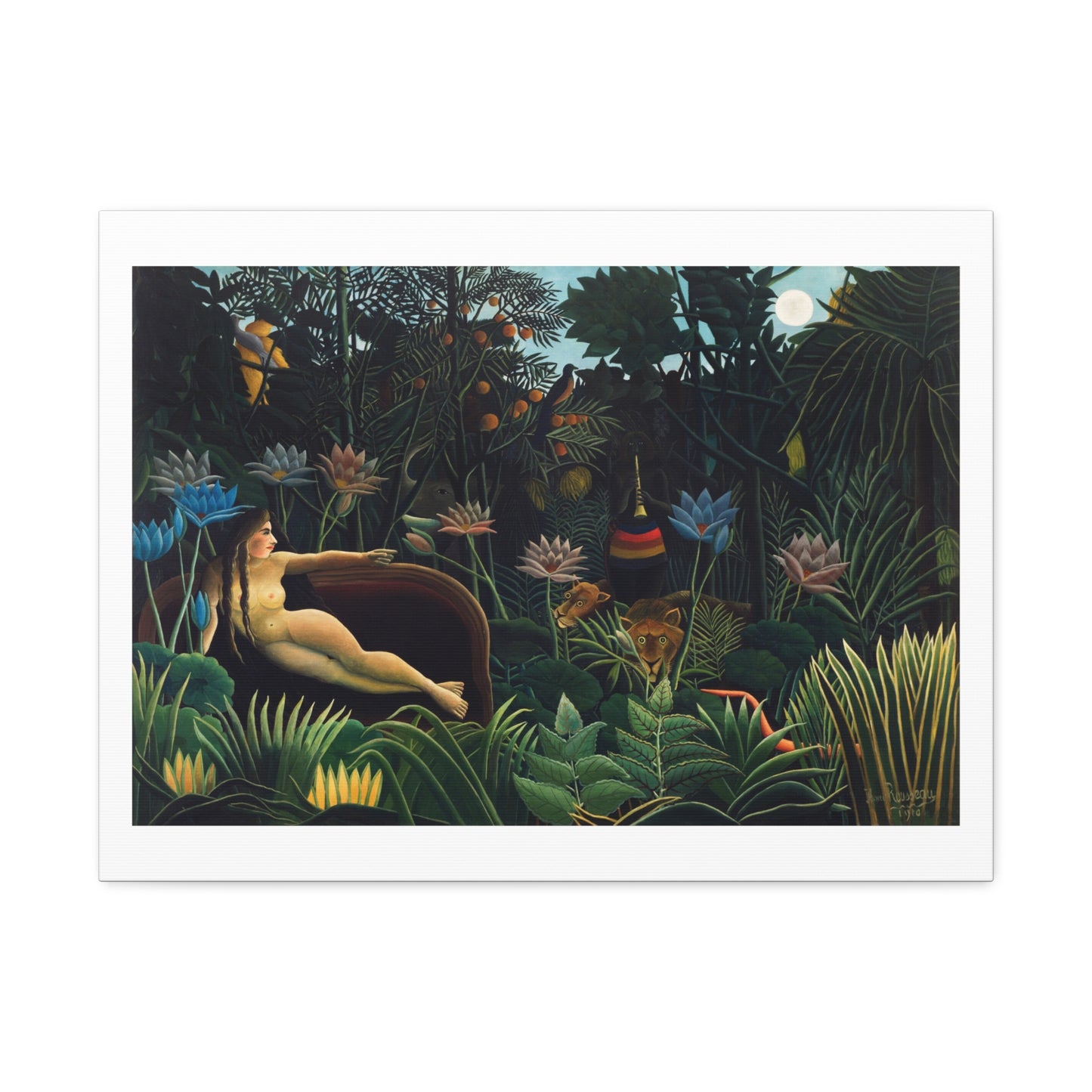 The Dream (1910) by Henri Rousseau, from the Original, Art Print on Canvas