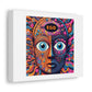 Starve the Ego Feed the Soul Psychedelic Art Print 'Designed by AI' on Satin Canvas