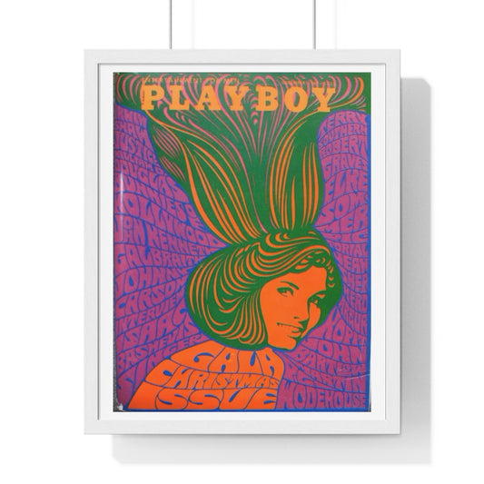Playboy (1967) Psychedelic Magazine Cover Artwork, from the Original, Framed Print