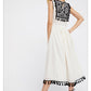 Bohemian Embroidered Floral-Fringe Sleeveless Vest Dress
