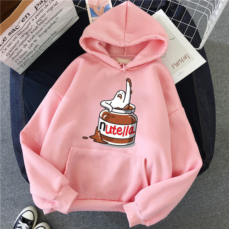Nutella Fan Club Printed Hoodie, Multi Designs