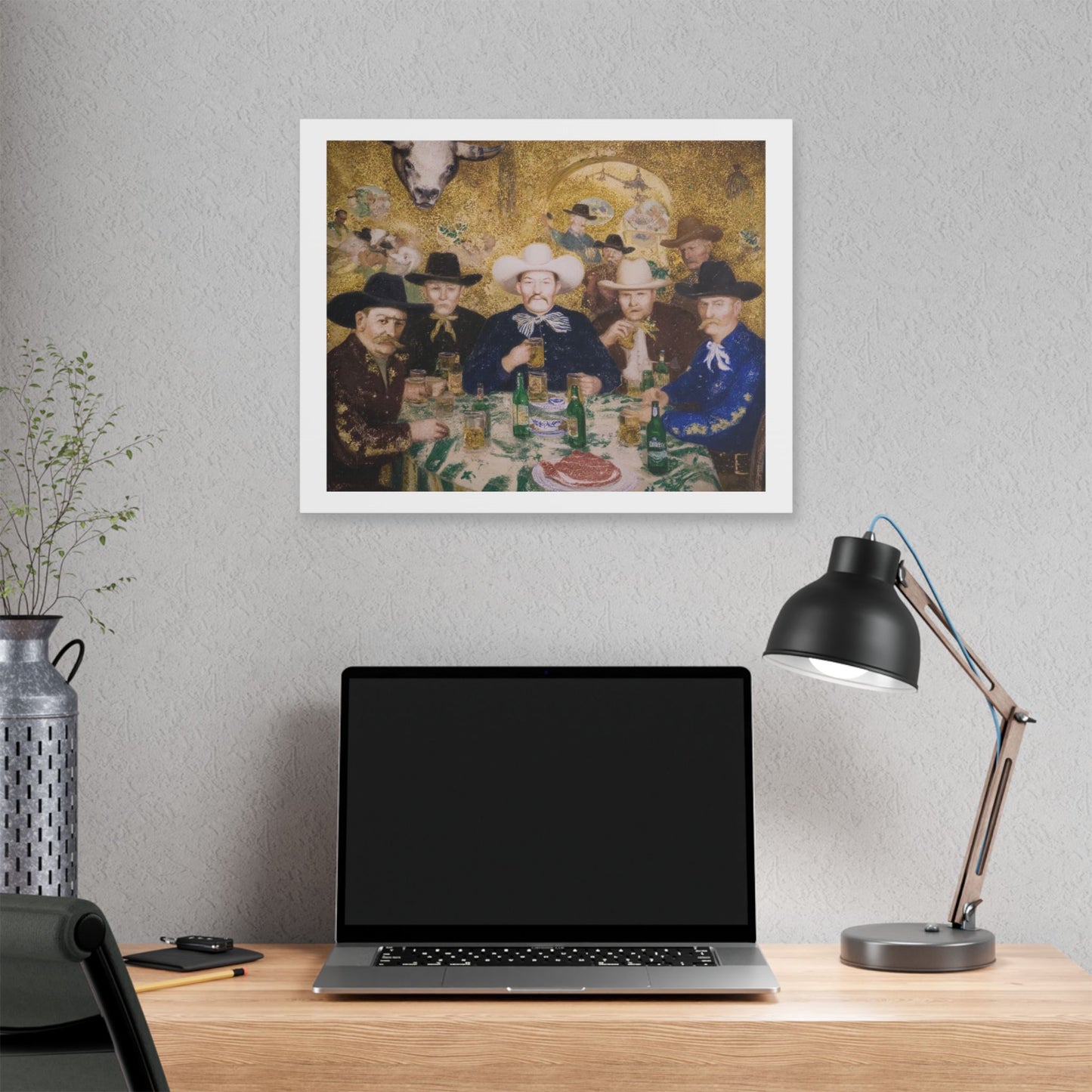 How the West Was Won VI 'Designed by AI' Canvas Art Print