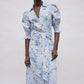 Vireous New Season Vintage-Style Printed Shirt Dress