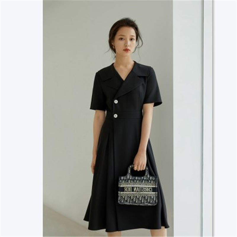 Vireous Professional Wear Women's Suit Dress, Hepburn-Style Dress