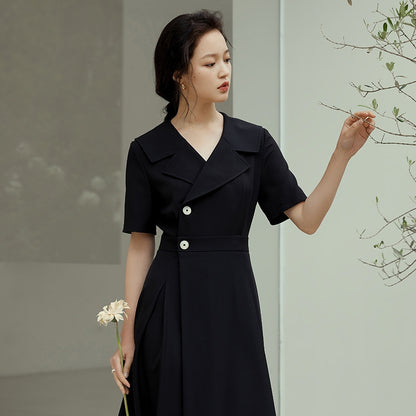 Vireous Professional Wear Women's Suit Dress, Hepburn-Style Dress