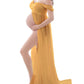 Vireous Women's Long Chiffon Maternity Gown