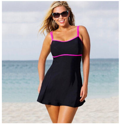 Women's Swim Dress Skirted Swimwear, Plus Sizes