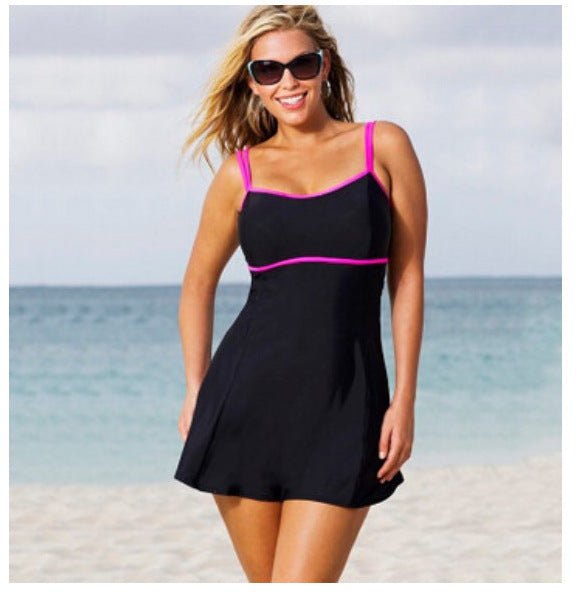 Women's Swim Dress Skirted Swimwear, Plus Sizes