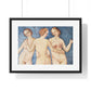 Nude Vintage Art 'The Three Graces' (circa 1509) by Bernardino Pinturicchio, from the Original, Framed Art Print