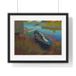 Boats at Rest (circa 1895) by Arthur Wesley Dow, from the Original, Framed Print