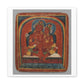 Initiation Card 'Tsakali' Avalokitesvara (circa 1420), Tibet, Art Print from the Original on Canvas