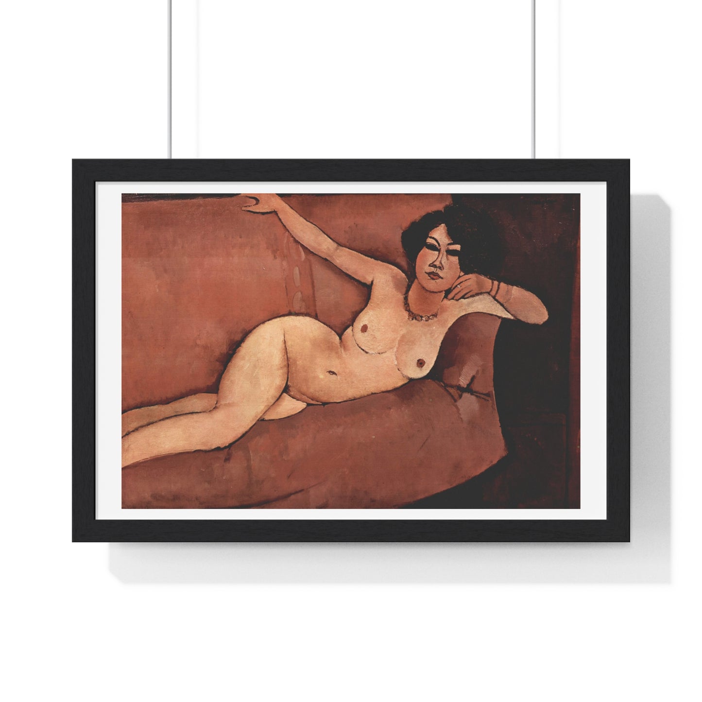 Amedeo Modigliani's Act on a Sofa 'Almaiisa' (1916) from the Original, Framed Print