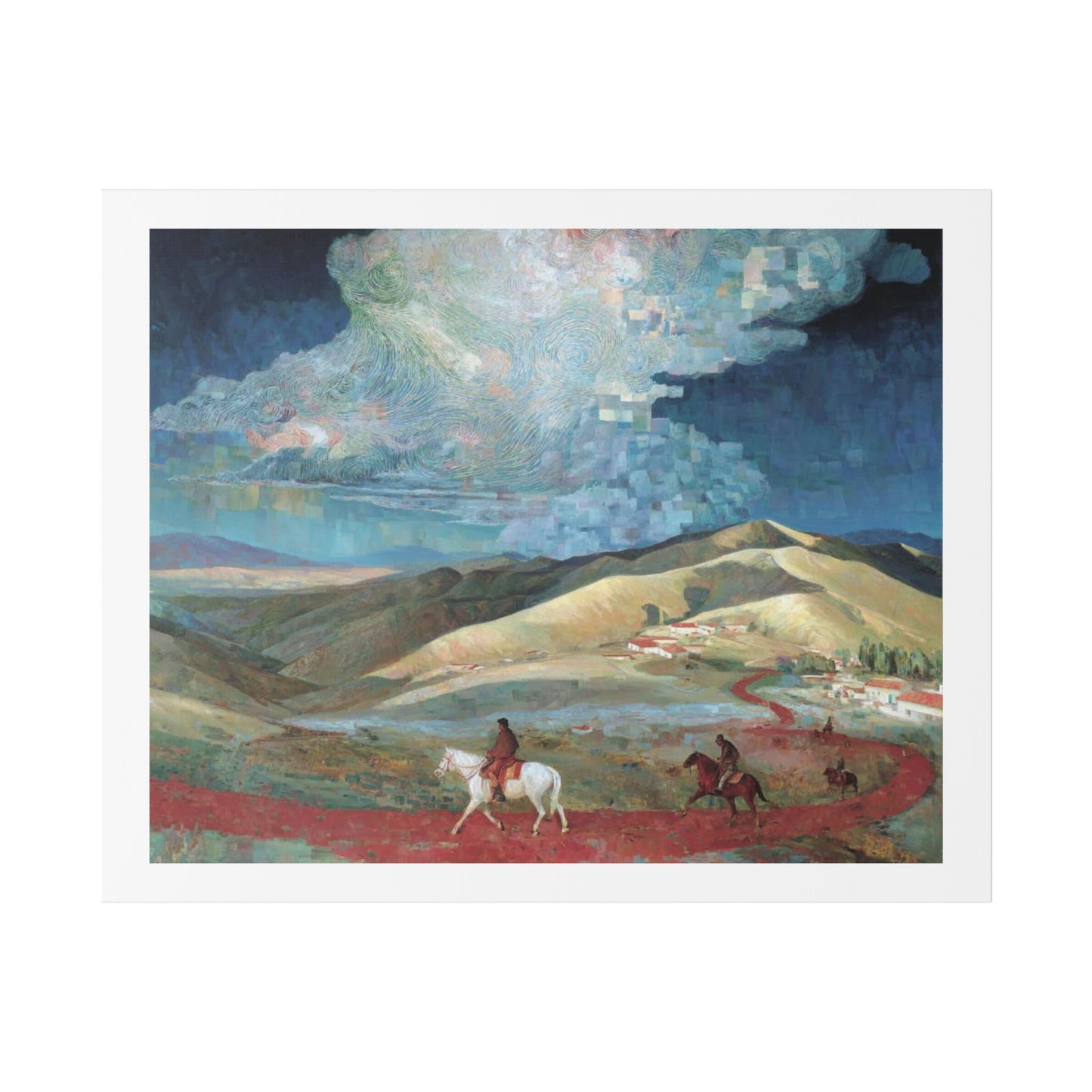 How the West Was Won II 'Designed by AI' Canvas Art Print