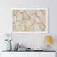 Beige Abstract Relaxing Decor Art, Large Framed Print