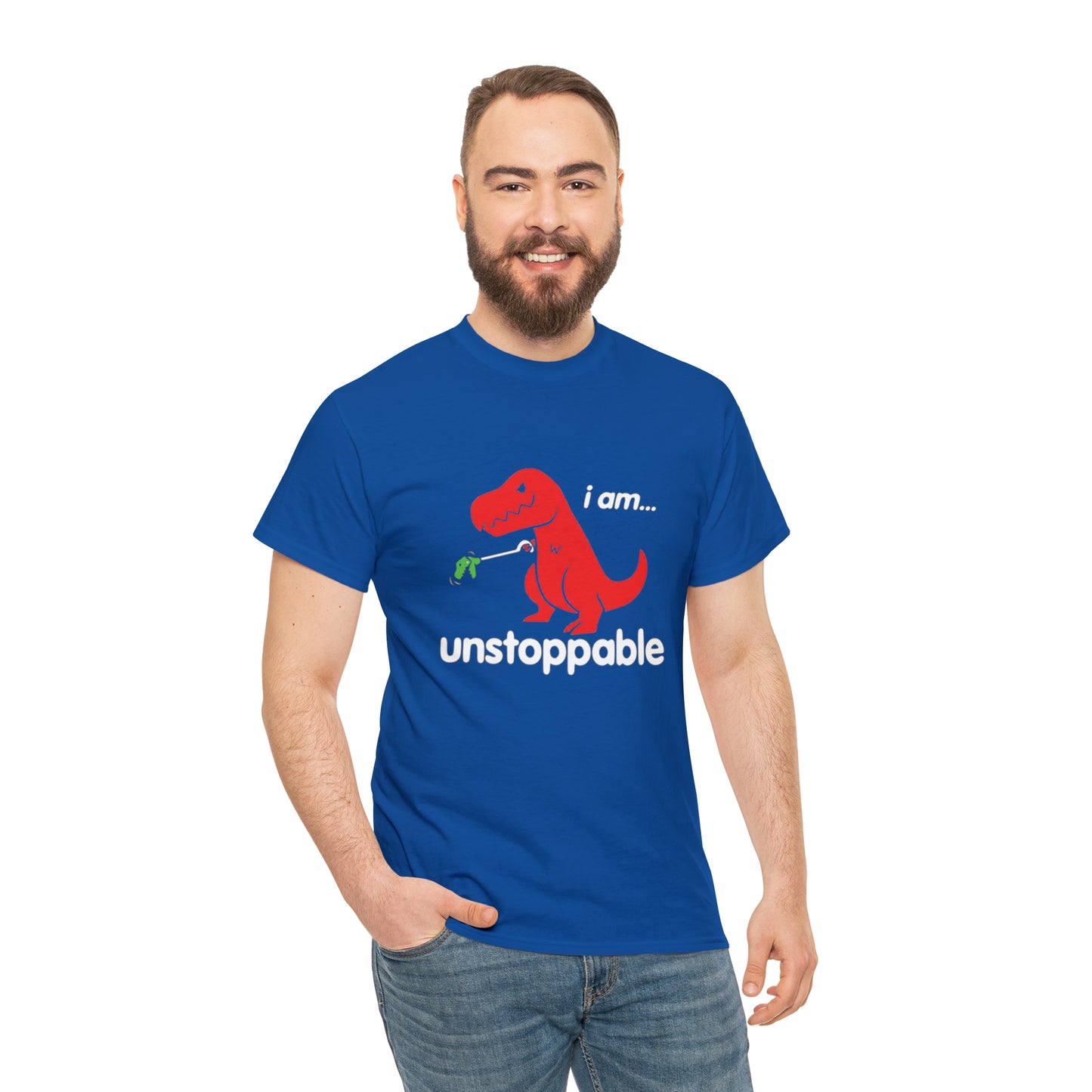 I Am Unstoppable Funny T-Rex Design T-Shirt