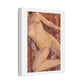 Textured Reclining Figure on Persian Rug, Art Print on Satin Canvas, Stretched