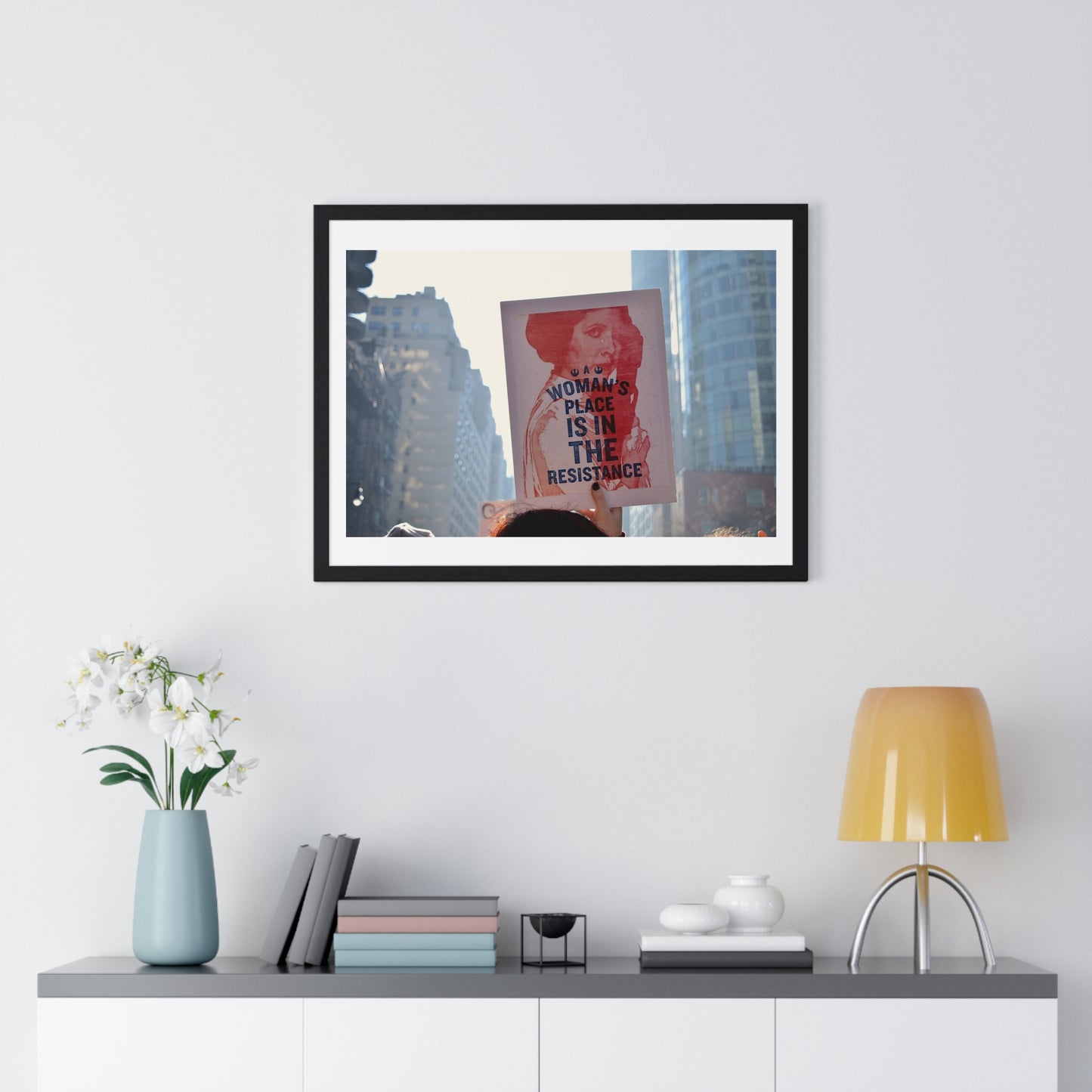 International Women's Day Protest, Iconic Photography, Location Unknown (2017) Large Framed Print