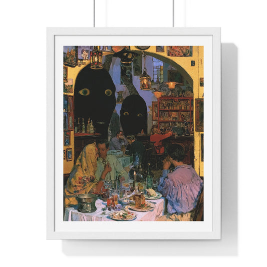 The Walls Have Eyes, Surrealist Art, Large Decor Framed Print