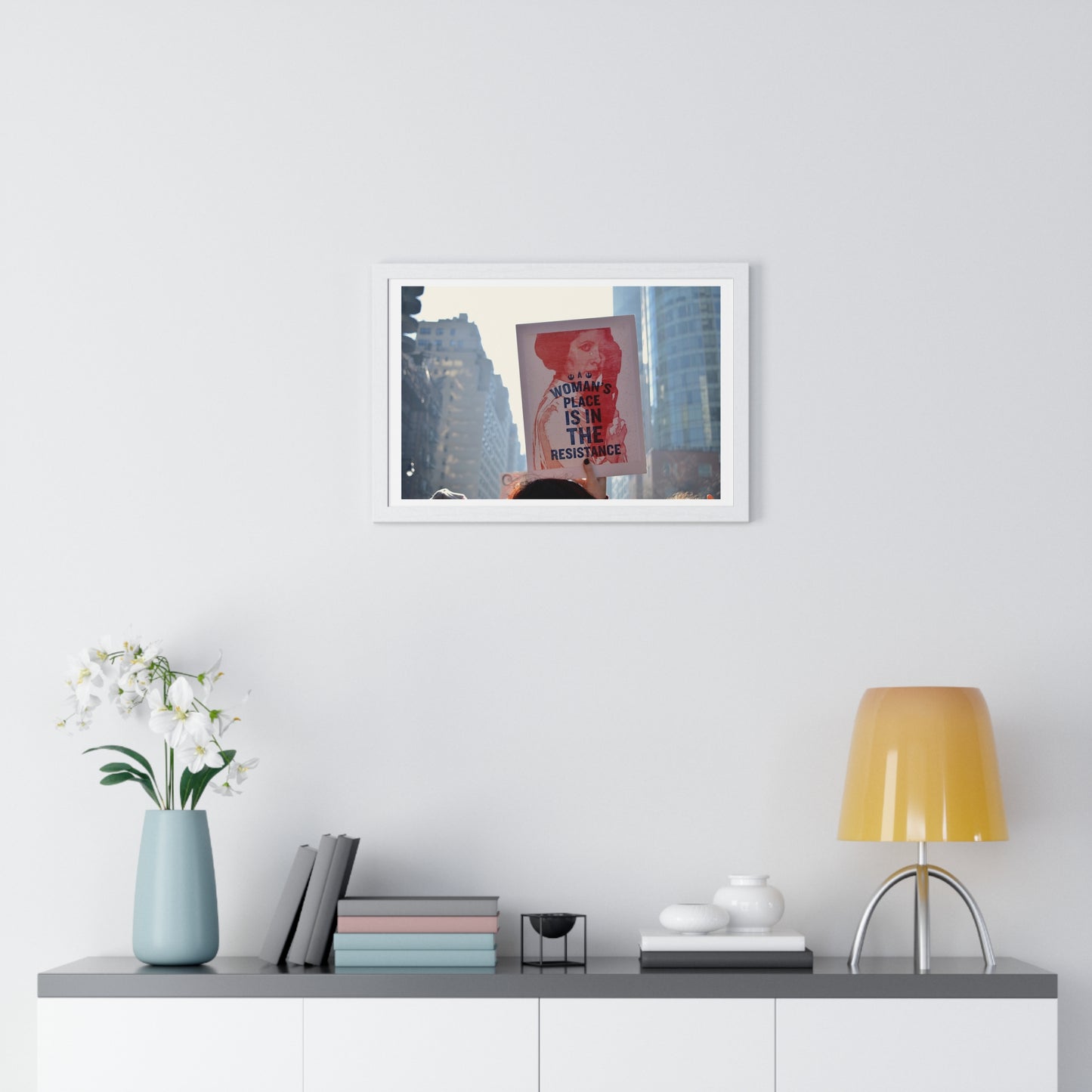 International Women's Day Protest, Iconic Photography, Location Unknown (2017) Large Framed Print