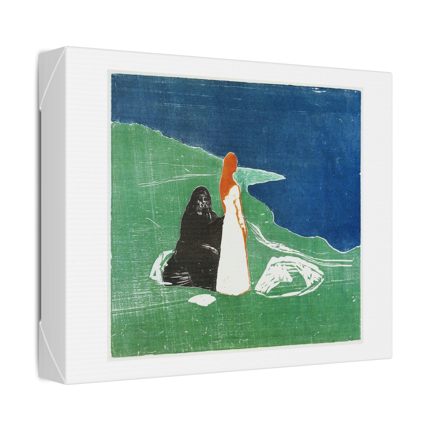 Two Women on the Shore (1898) by Edvard Munch, from the Original, Canvas Art Print