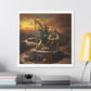 Duet, Surrealist Art 'Designed by AI' Canvas Art Print