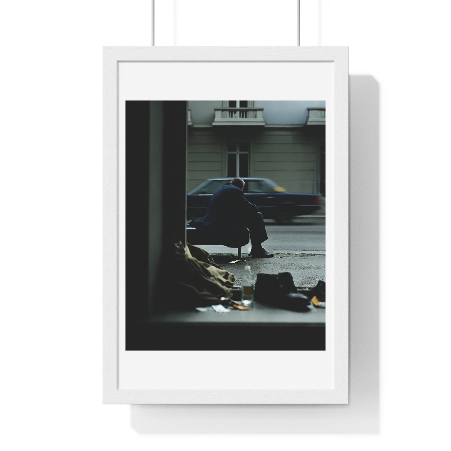 Raw Art Street Scene III 'Designed by AI' Framed Art Print