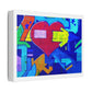 Arrow Though the Heart, Mural Art 'Designed by AI', Print on Canvas