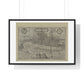 Tudor Antique Map of London (1572) 'Londinum Feracissimi Angliae Regni Metropolis' from the Original, Framed Print