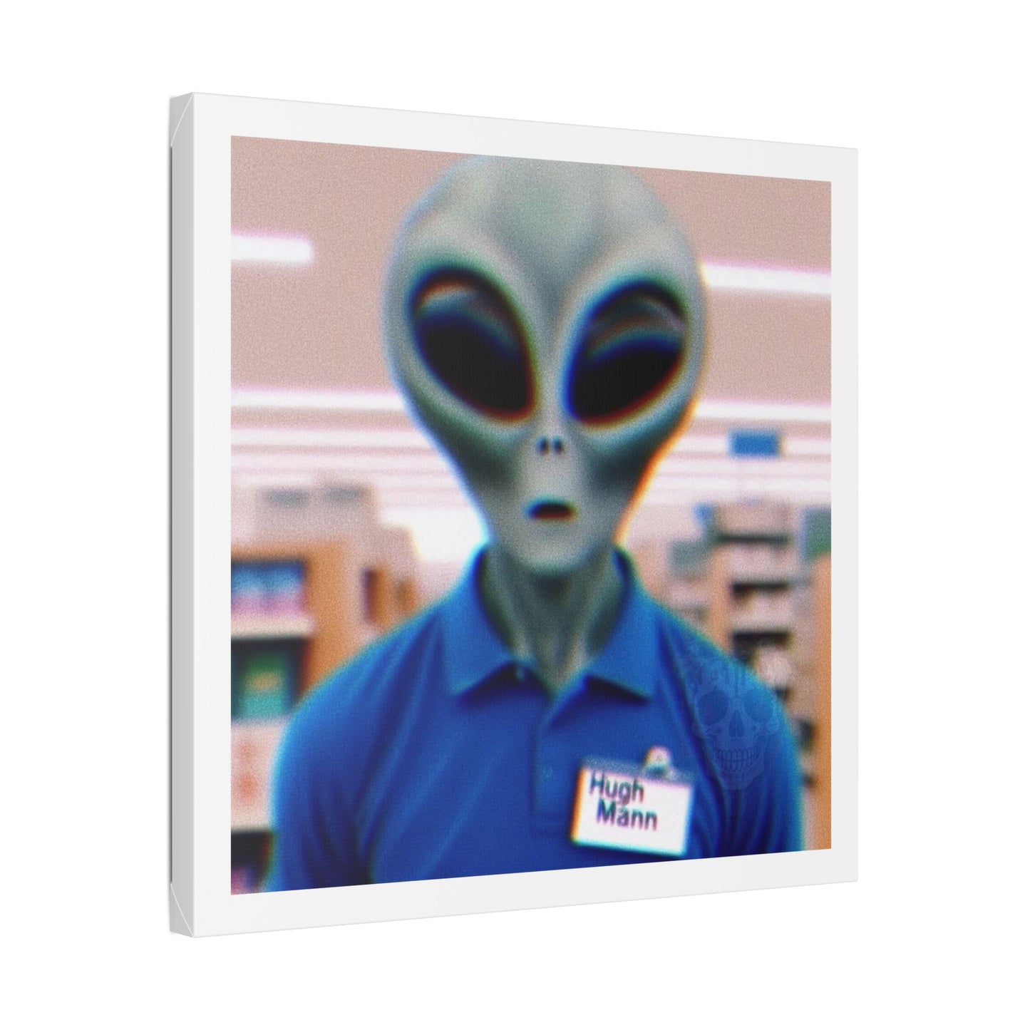 Hugh Mann, Photorealism 'Designed by AI' Canvas Art Print