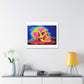 Skull Painting Remix, Art Print 'Designed by AI' on Satin Canvas