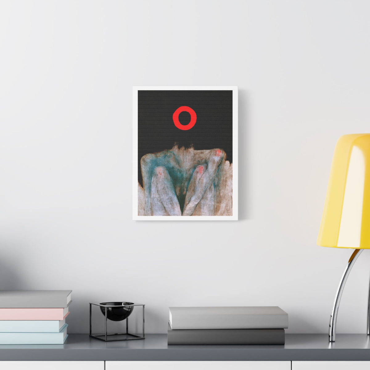 Eclipse, Neo-Surrealism, Art Print on Satin Canvas, Stretched