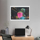 Alien Watching the Planet Earth Show 'Designed by AI' Satin Canvas Art Print