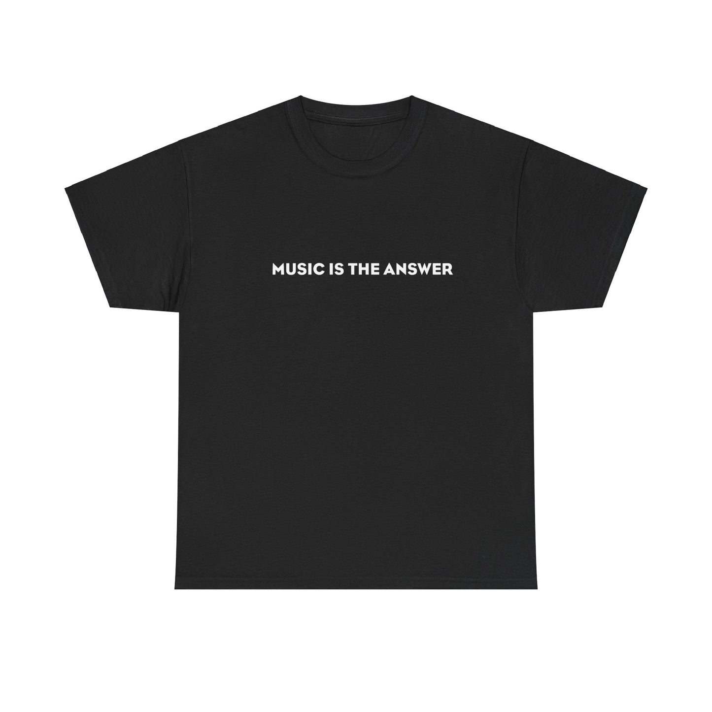 'Music Is The Answer' Heavy Cotton T-Shirt