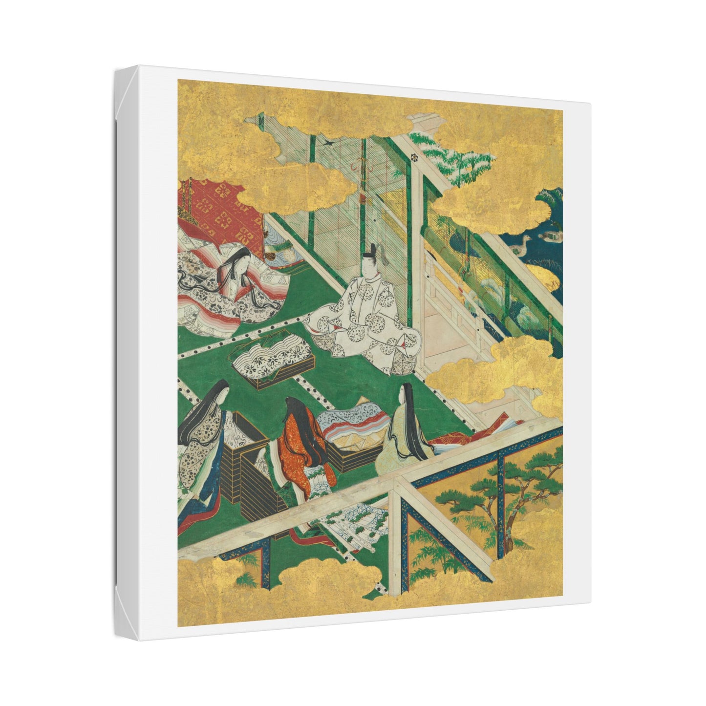 Tamakazura 'A Lovely Garland' from The Tale of Genji by Tosa Mitsuyoshi, Japanese Calligraphy, Canvas Art Print