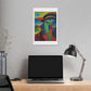 Eye on the Horizon, Picasso Art Style 'Designed by AI' Canvas Art Print