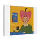 I Cheer for Me, Cartoon Art Print on Canvas