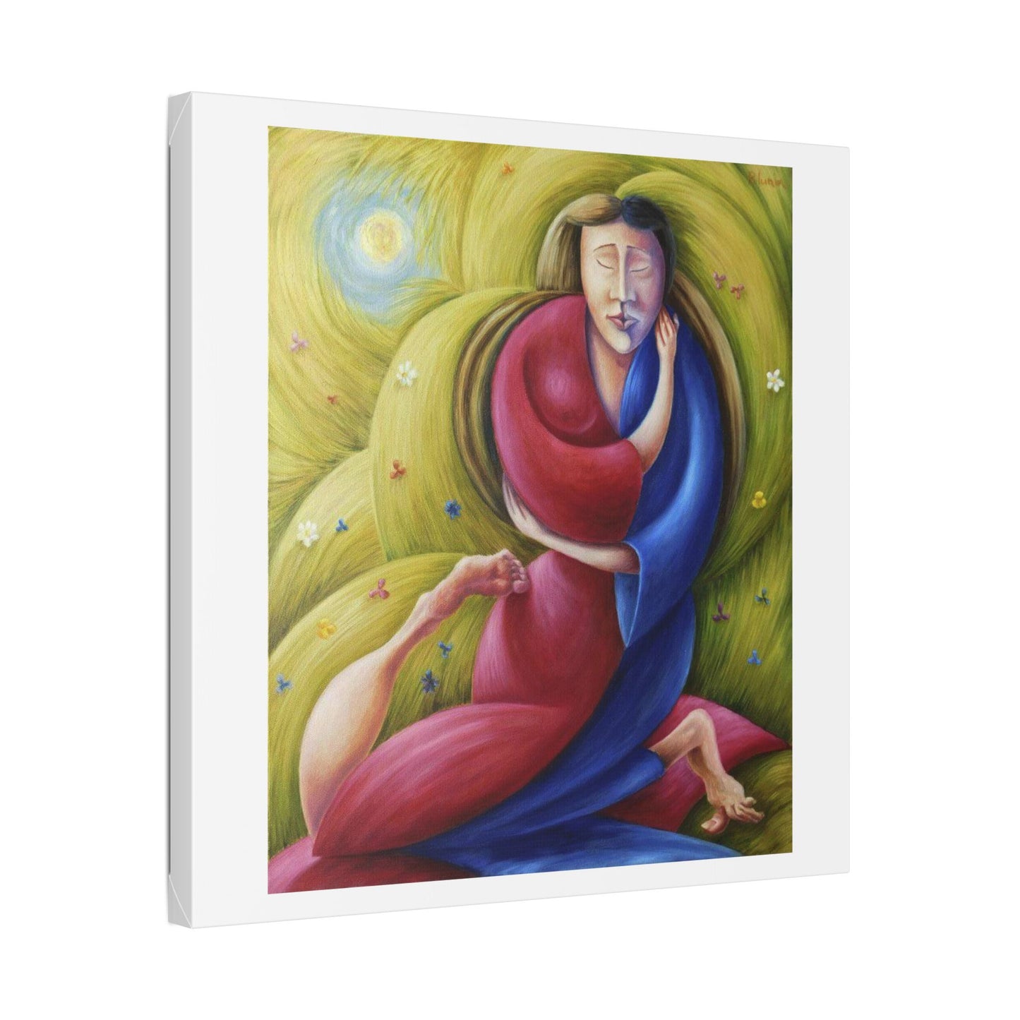The Eternal Embrace 'Designed by AI' Canvas Art Print
