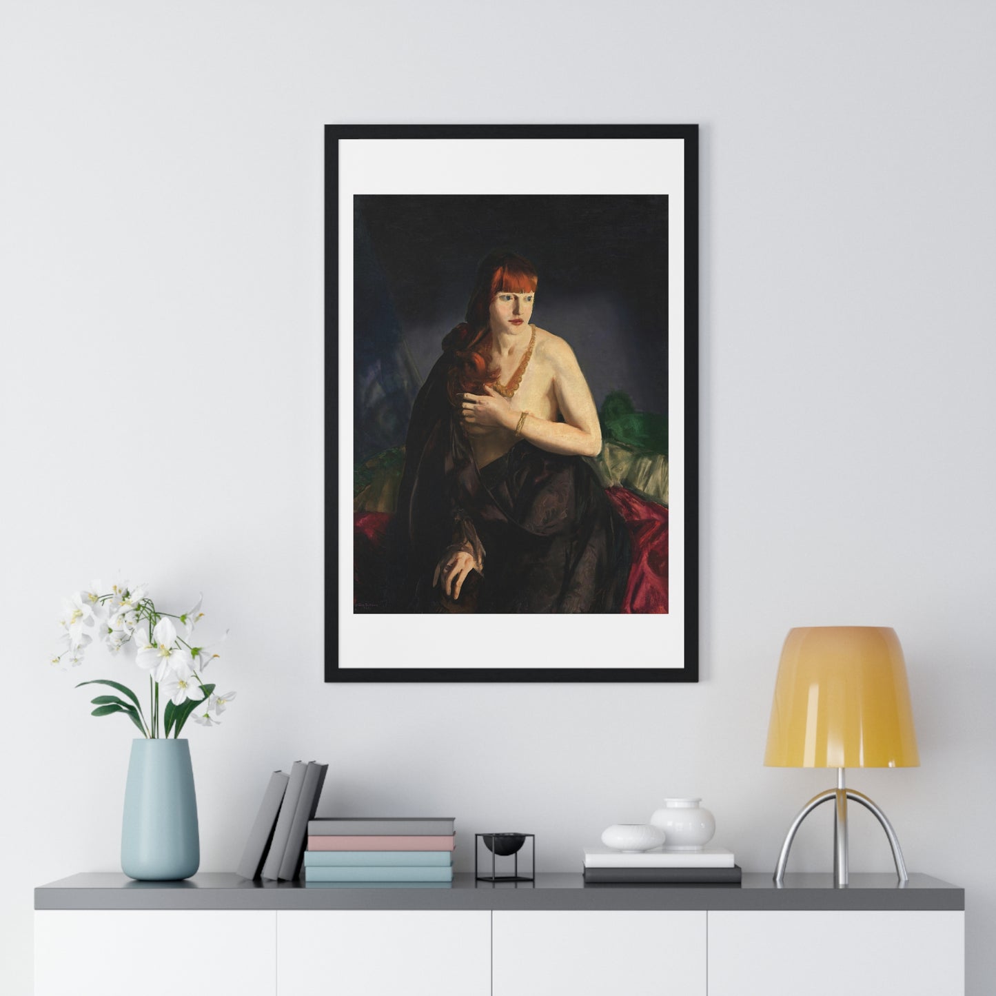 Nude with Red Hair (1920) by George Wesley Bellows, from the Original, Framed Art Print