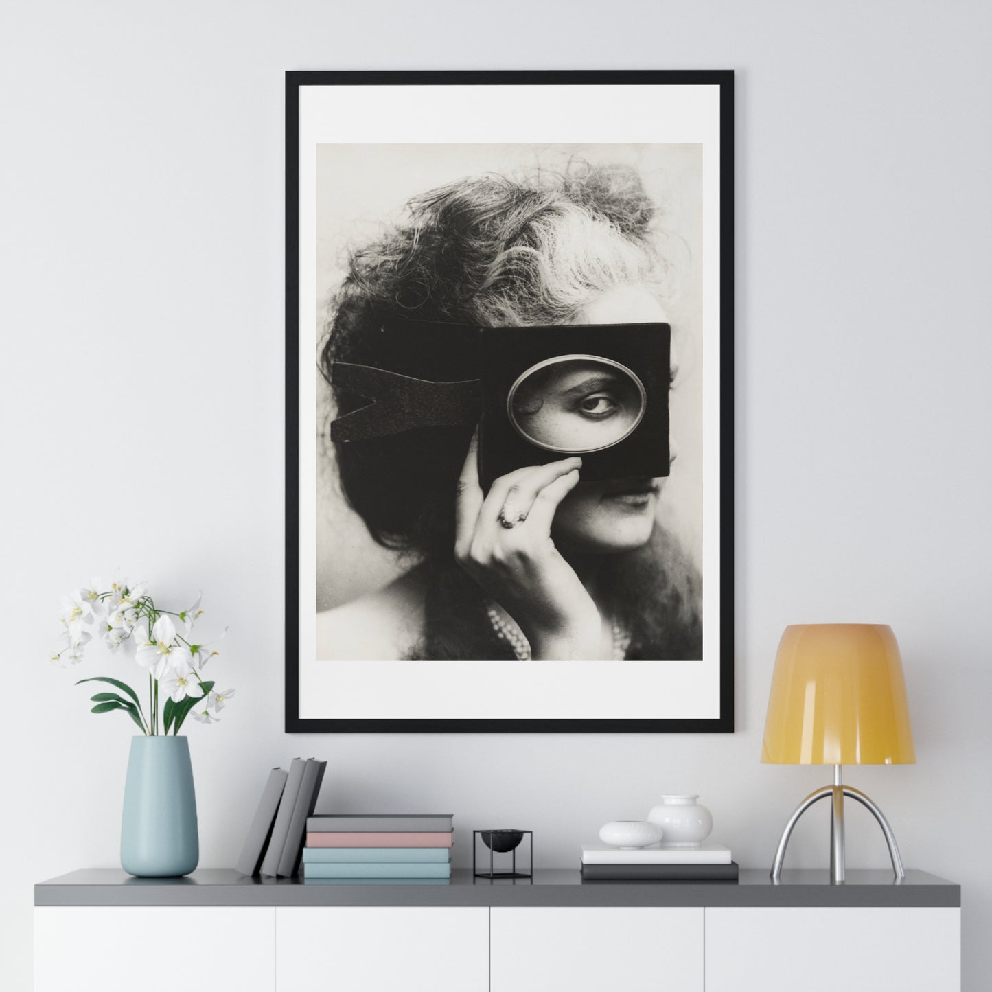 Vintage Photography, Scherzo di Follia (1861–67) by Pierre-Louis Pierson, from the Original, Framed Art Print