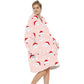 Extra-Large Printed Warm Layabout Blanket Hoodie