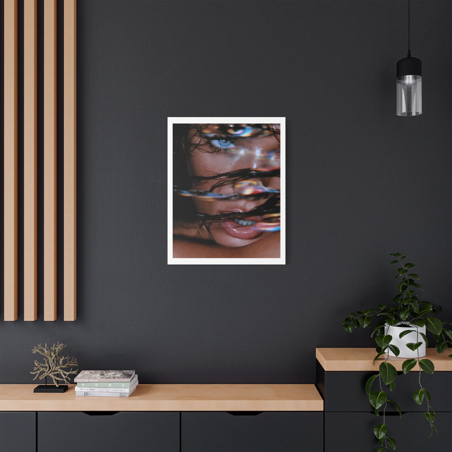 Glitch in the Matrix, Fashion Art Print on Canvas, Stretched