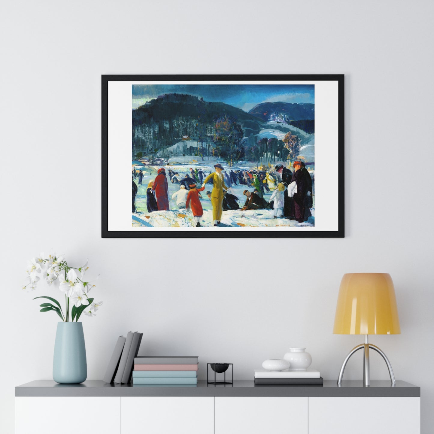 Love of Winter (1914) by George Wesley Bellows, from the Original, Framed Art Print